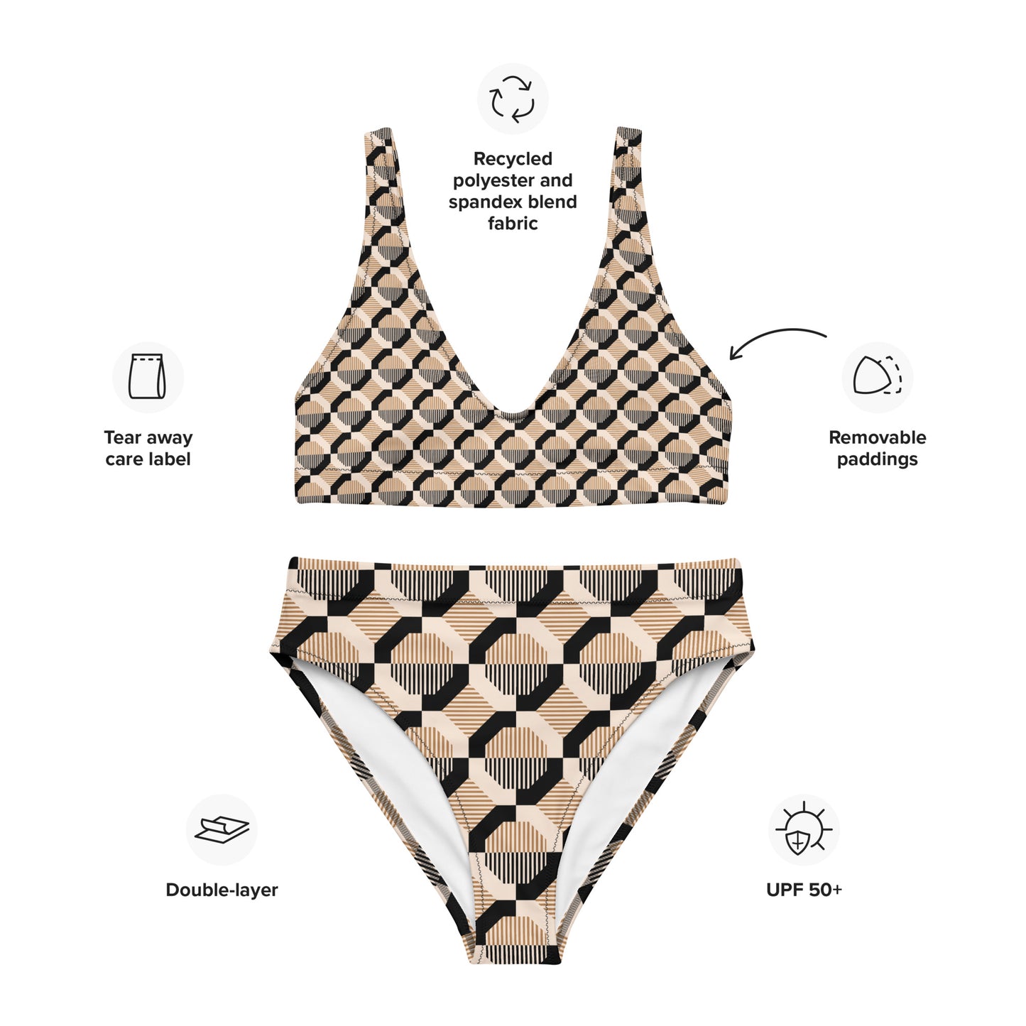 #TheHellIWont - Eco Friendly High Waisted Bikini Set