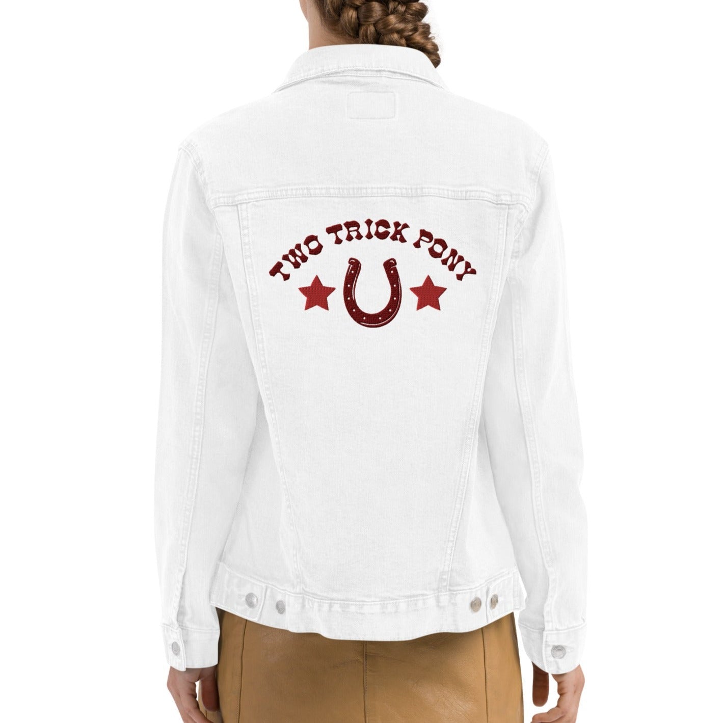 #TwoTrickPony - Unisex Embroidered Denim Jacket