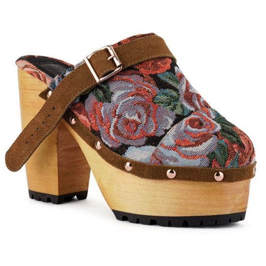 #ShowPony - Tapestry Handcrafted Clogs