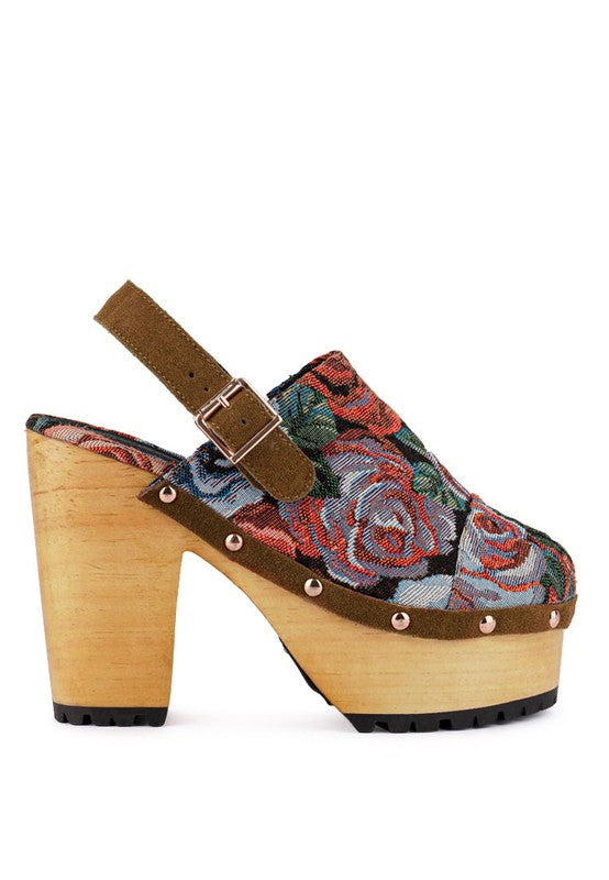 #ShowPony - Tapestry Handcrafted Clogs