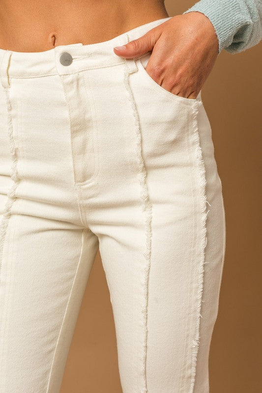 #DareToFlare - Frayed Hem Flare Pants