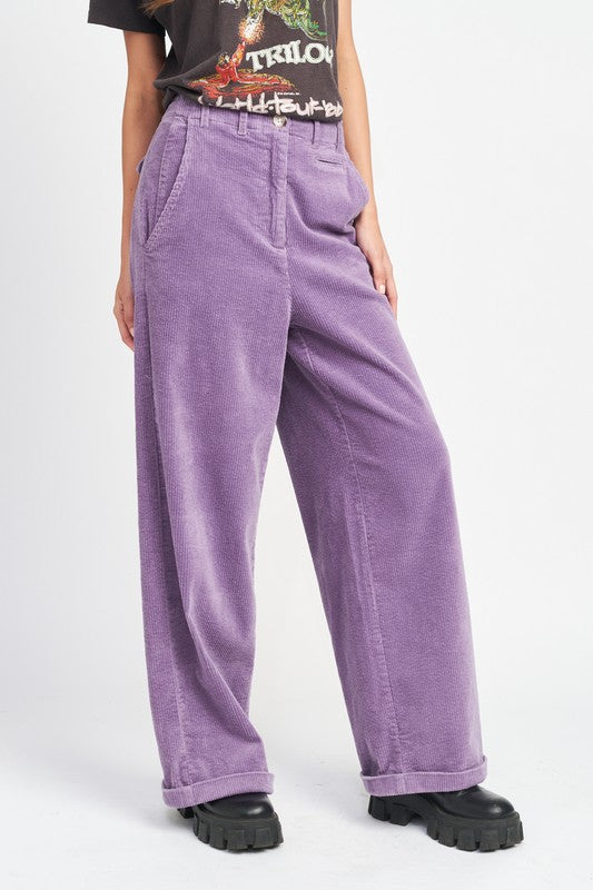 #GrungeRider - Wide Leg Corduroy Pant