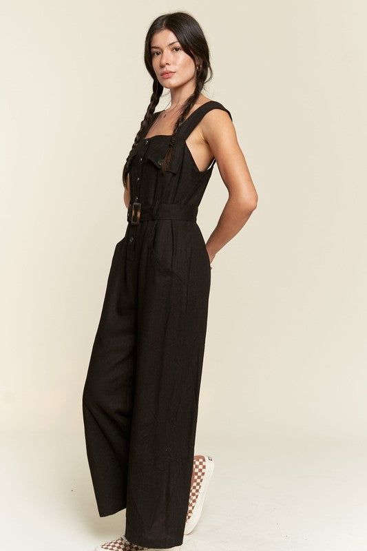 #FarmGirl - Button Down Jumpsuit