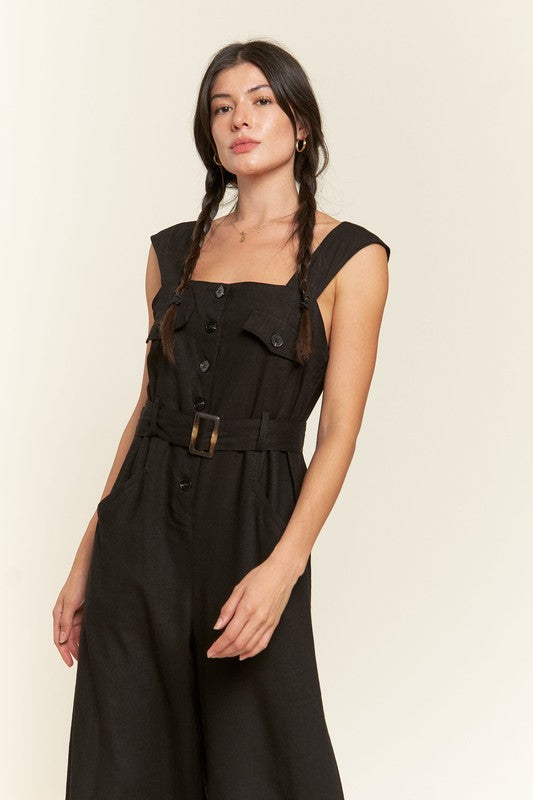 #FarmGirl - Button Down Jumpsuit