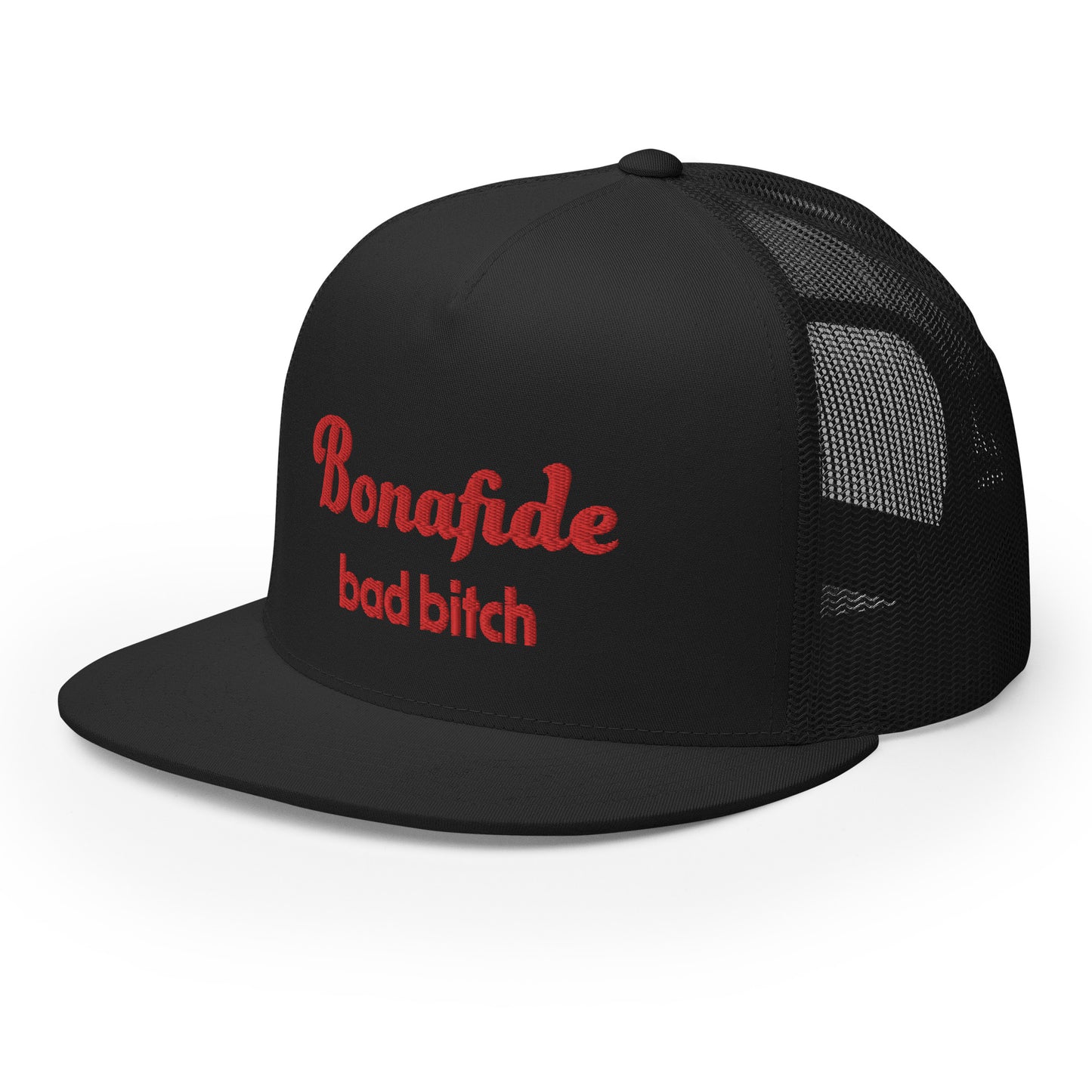 #BondafideBadBitch - Embroidered Canvas Trucker Hat