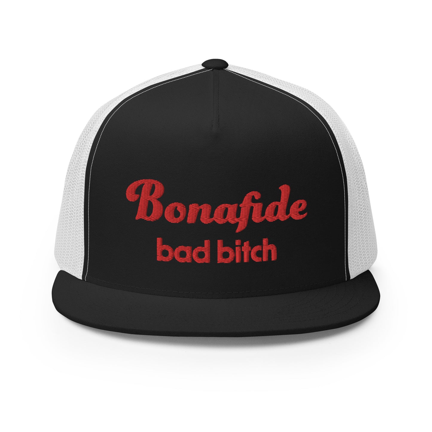 #BondafideBadBitch - Embroidered Canvas Trucker Hat