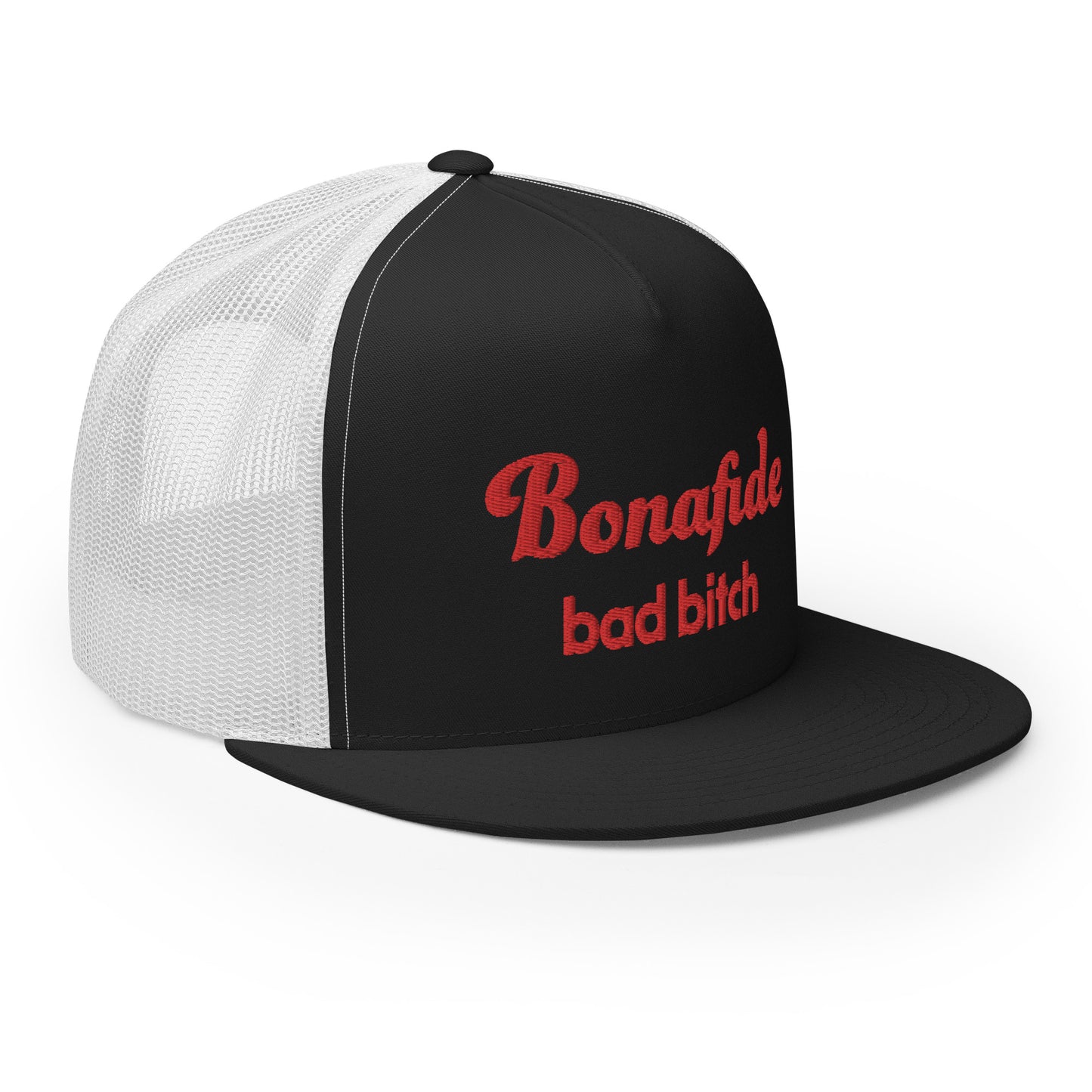 #BondafideBadBitch - Embroidered Canvas Trucker Hat