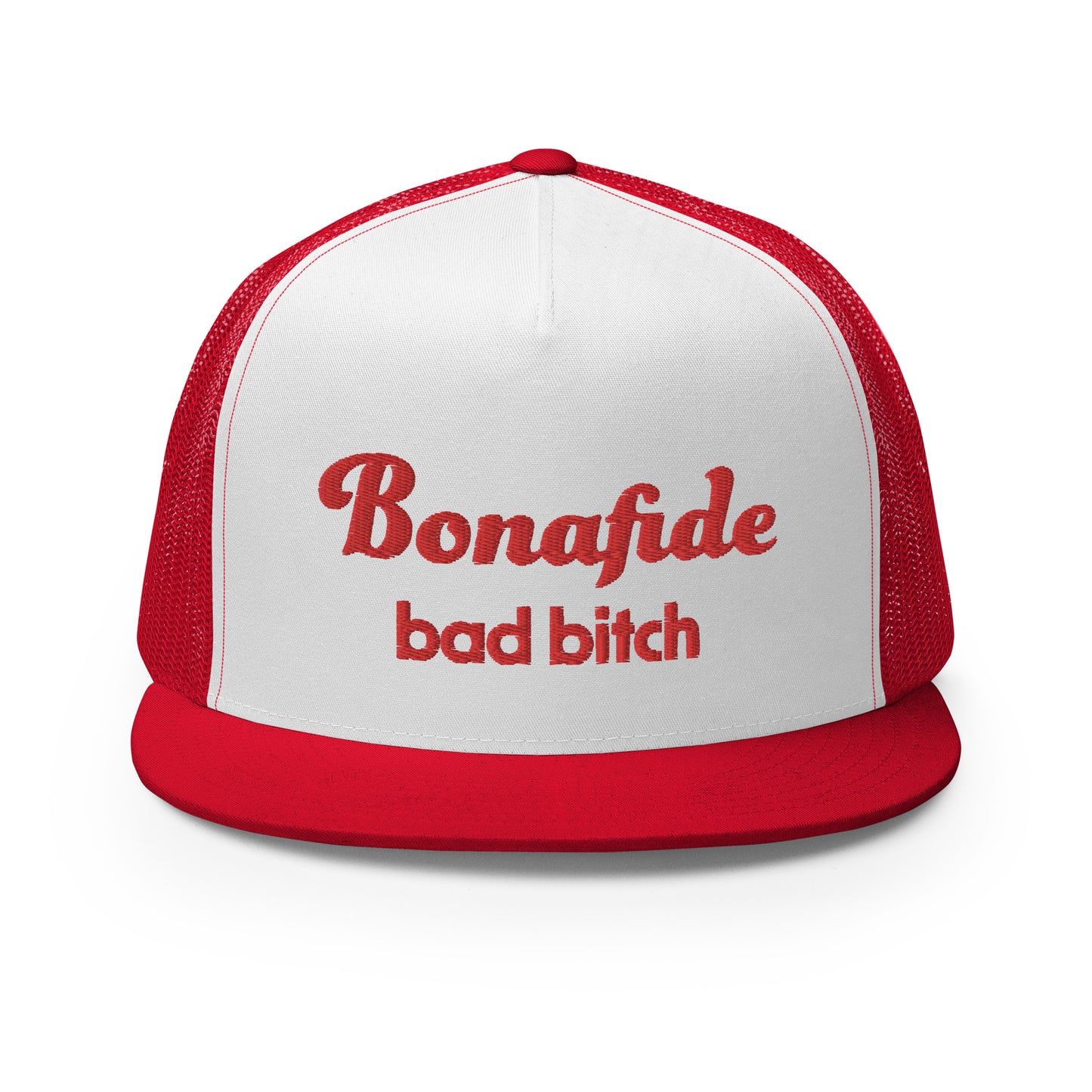 #BondafideBadBitch - Embroidered Canvas Trucker Hat