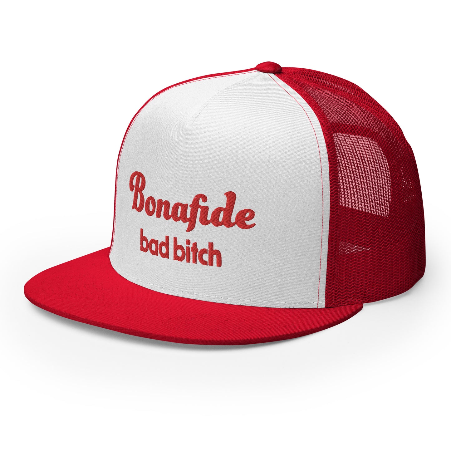 #BondafideBadBitch - Embroidered Canvas Trucker Hat