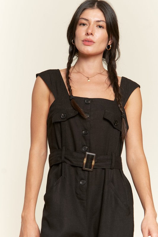 #FarmGirl - Button Down Jumpsuit