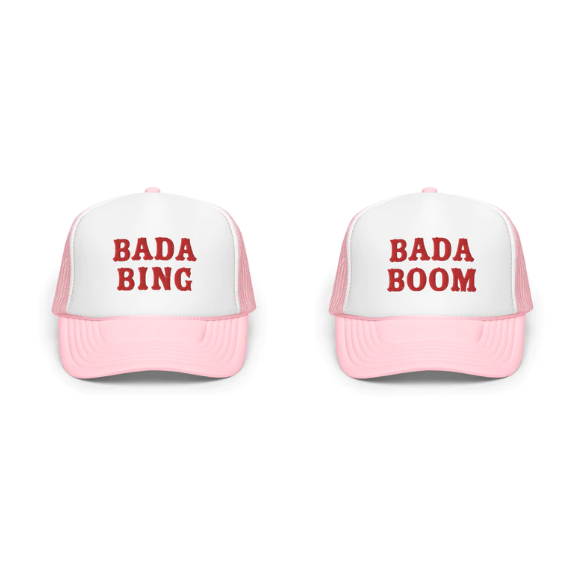 #BadaBing - Twinsies Embroidered Foam Trucker Hat