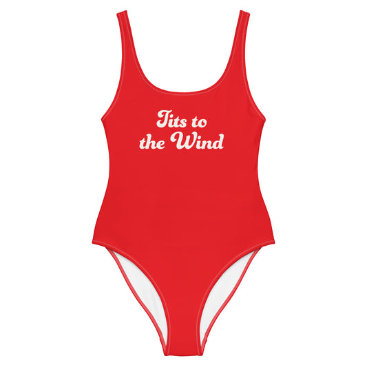 #TitsToTheWind - One-Piece Swimsuit