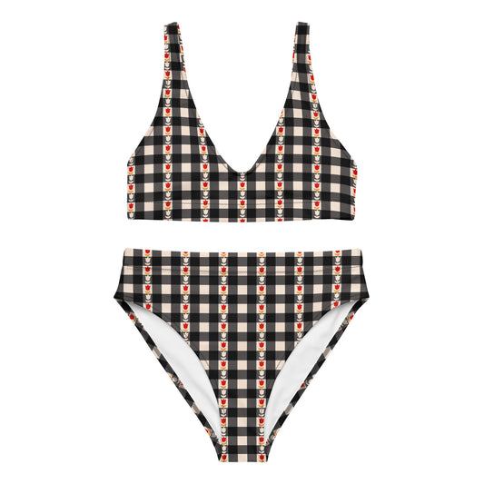 #BeALittleDamnFancy - Eco Friendly High Waisted Bikini Set