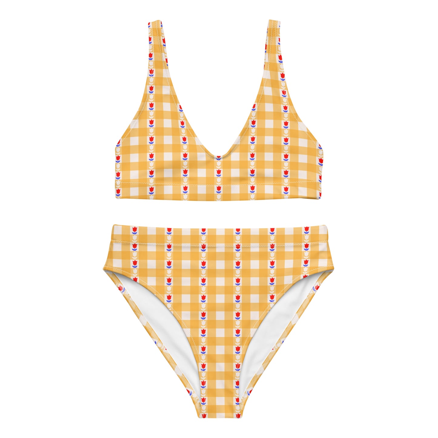 #BeALittleDamnFancy - Eco Friendly High Waisted Bikini Set