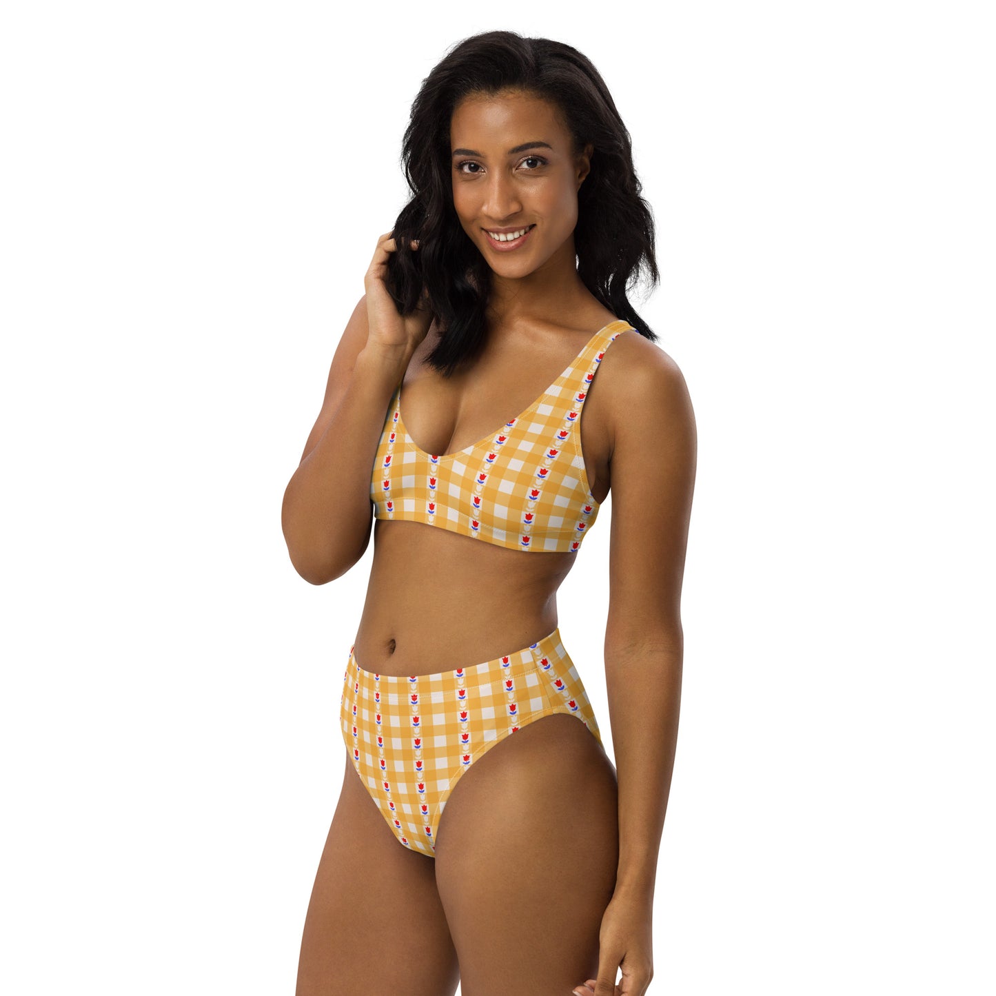 #BeALittleDamnFancy - Eco Friendly High Waisted Bikini Set