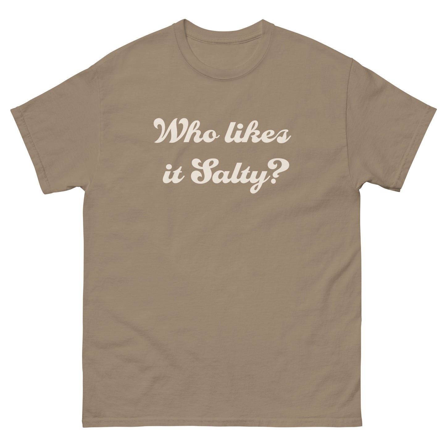 #WhoLikesItSalty - Structured Unisex Cotton T-shirt