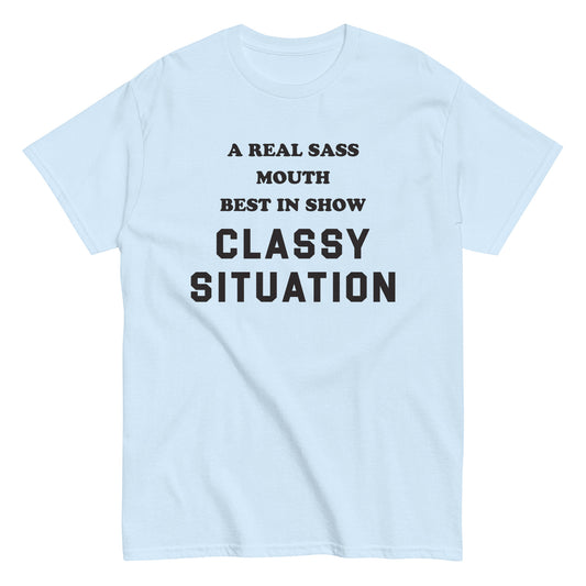 #ClassySituation - Structured Gender Neutral Cotton T-shirt