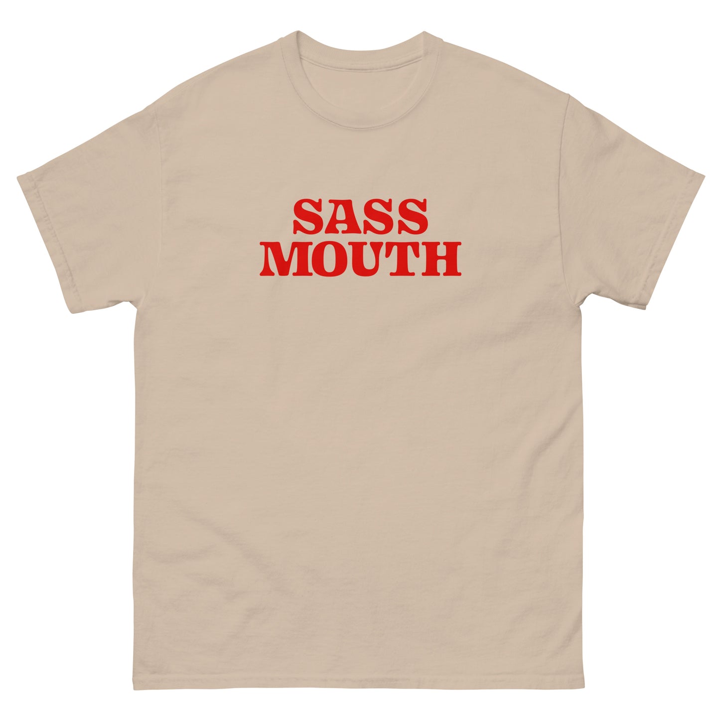 #SassMouth - Structured Gender Neutral Cotton T-shirt