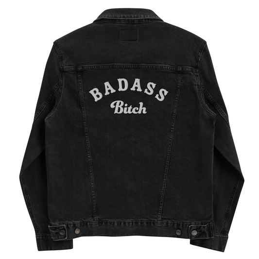 #BaddassBitch - Gender Neutral Embroidered Denim Jacket