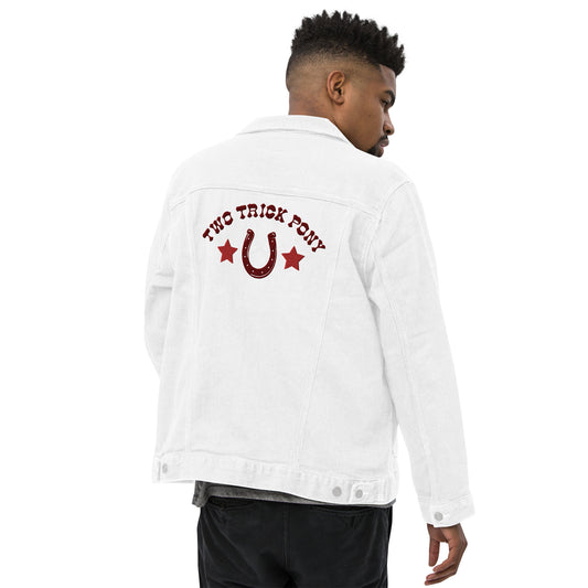 #TwoTrickPony - Unisex Embroidered Denim Jacket