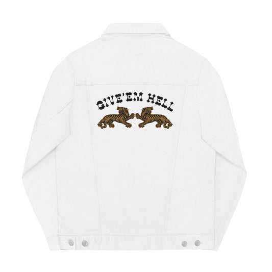 #GivemHell - Gender Neutral Embroidered Denim Jacket