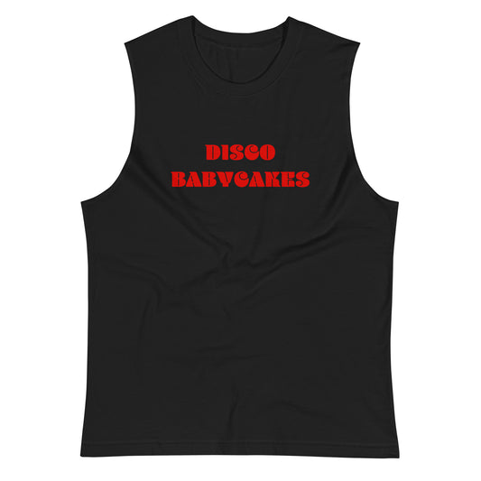 #DiscoBabycakes - Gender Neutral Cotton Muscle Tank