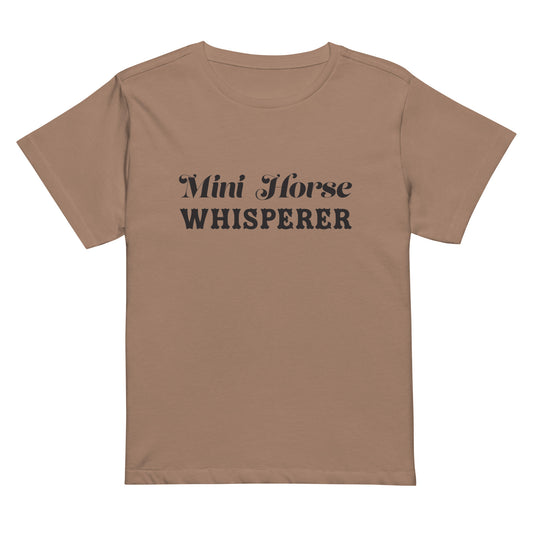 #MiniHorseWhisperer - Women’s High-Waisted T-shirt